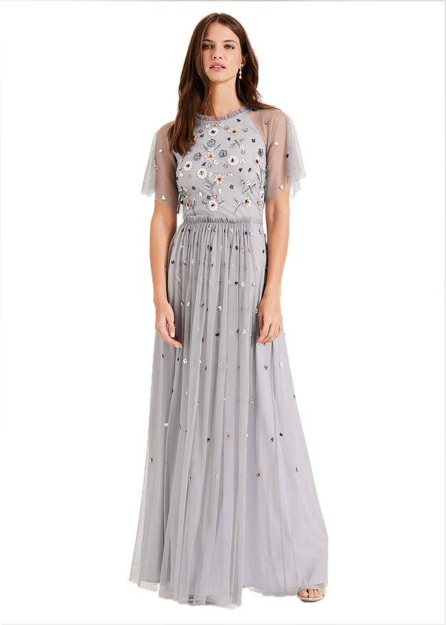  Celestra Embellished Maxi Dress Sky Blue 204666887