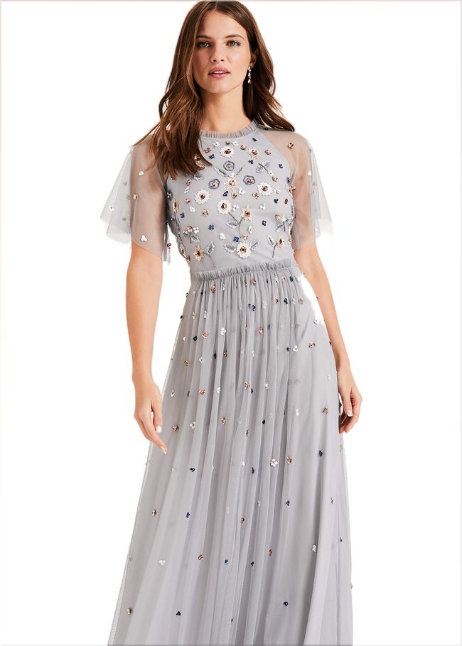  Celestra Embellished Maxi Dress Sky Blue 204666887