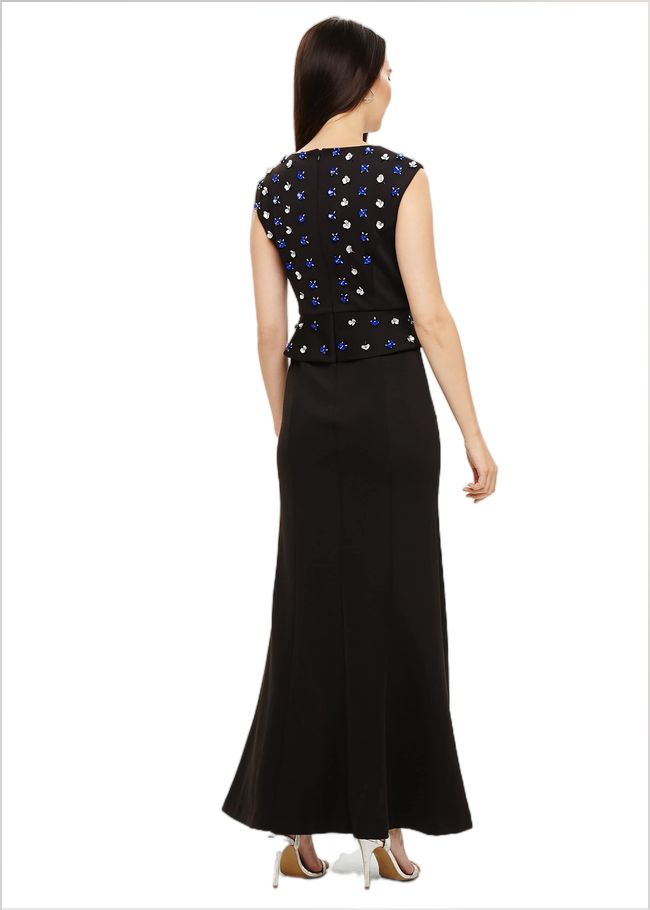  Louise Embellished Maxi Dress Black 205047050