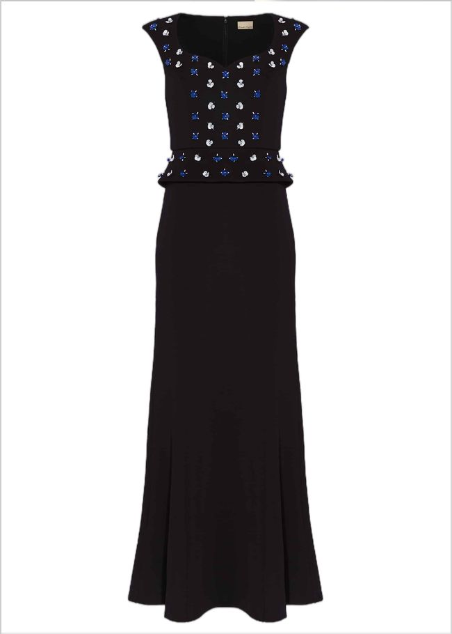  Louise Embellished Maxi Dress Black 205047050