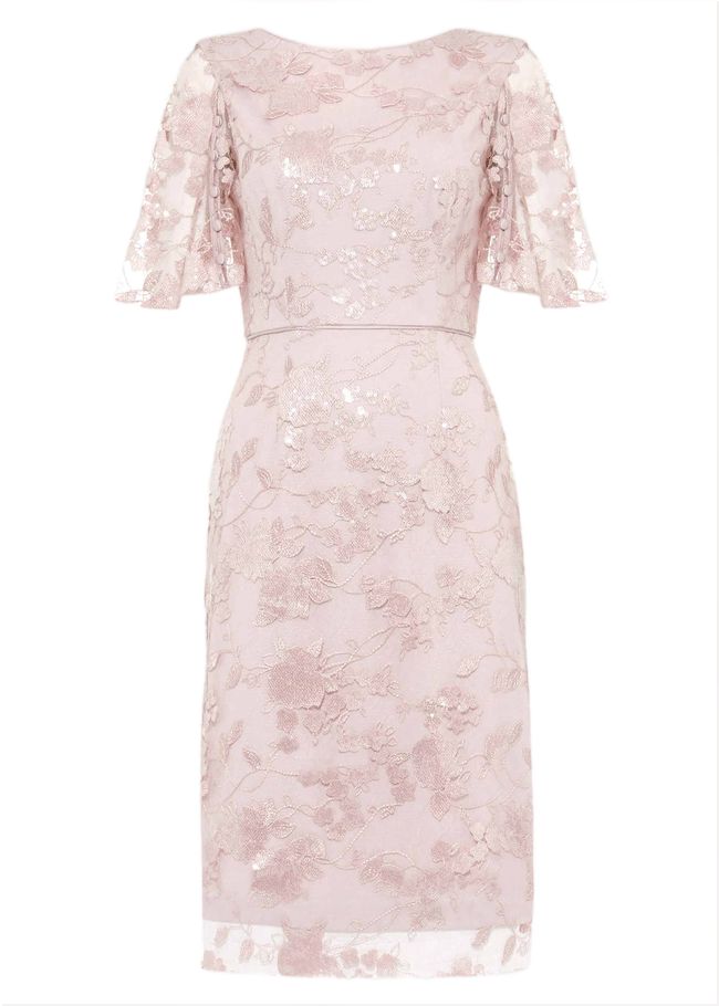  Harlow Sequin Lace Dress Dusty Rose 205070994