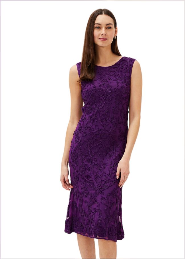  Orelia Tapework Lace Dress Violet 205534700