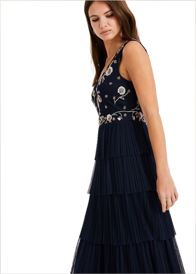  Cordelia Tiered Maxi Dress Navy 205837351