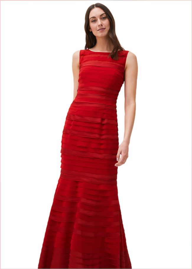  Shannon Layered Dress Scarlet 206733731