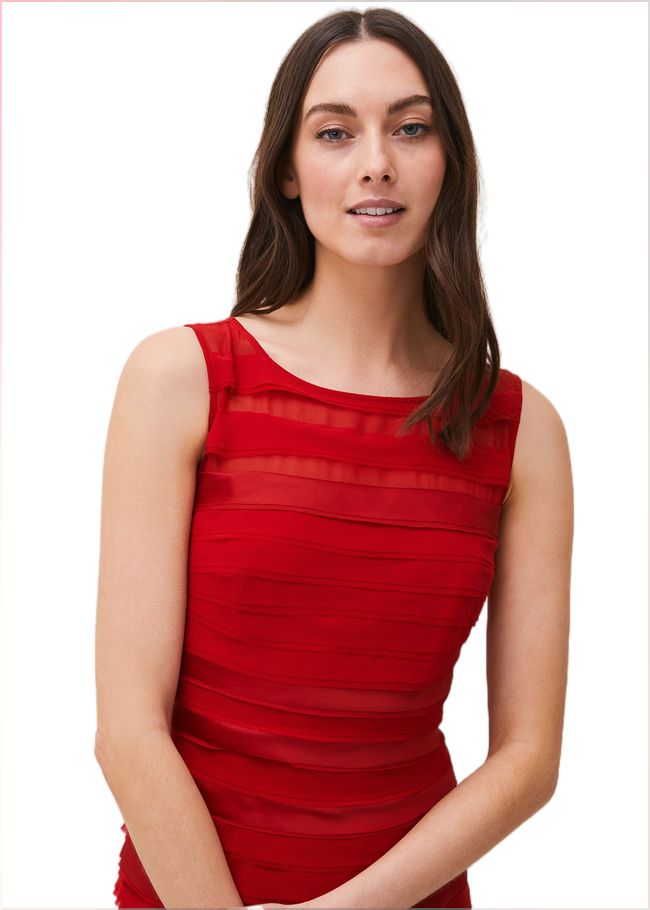  Shannon Layered Dress Scarlet 206733731