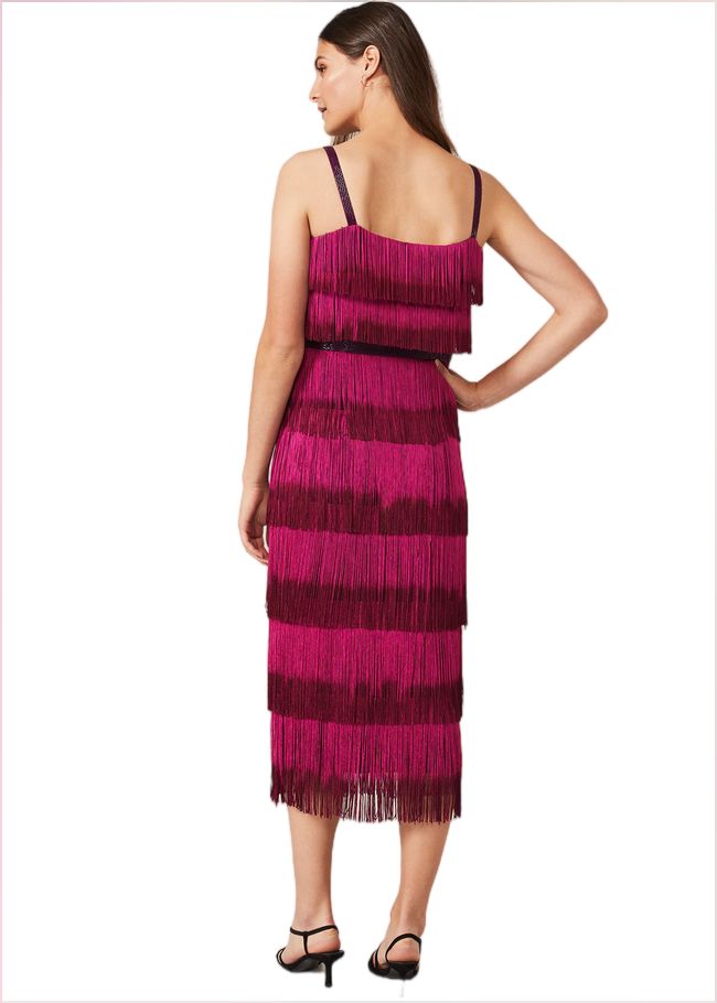  Katalina Dip Dye Fringe Dress Magenta/Orchid 207271557