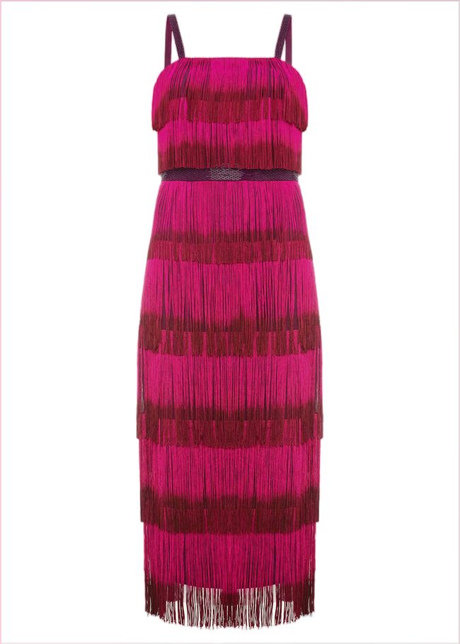  Katalina Dip Dye Fringe Dress Magenta/Orchid 207271557