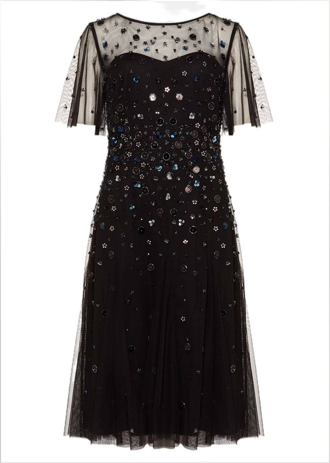  Molly Short Sequin Dress Black/Multi 207679492