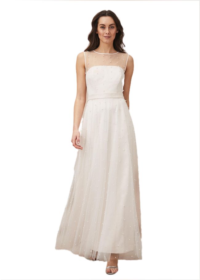  Genova Beaded Wedding Dress Old Rose 208264905