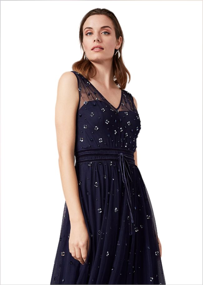  Marcia Sequin Tulle Dress Midnight 208341355