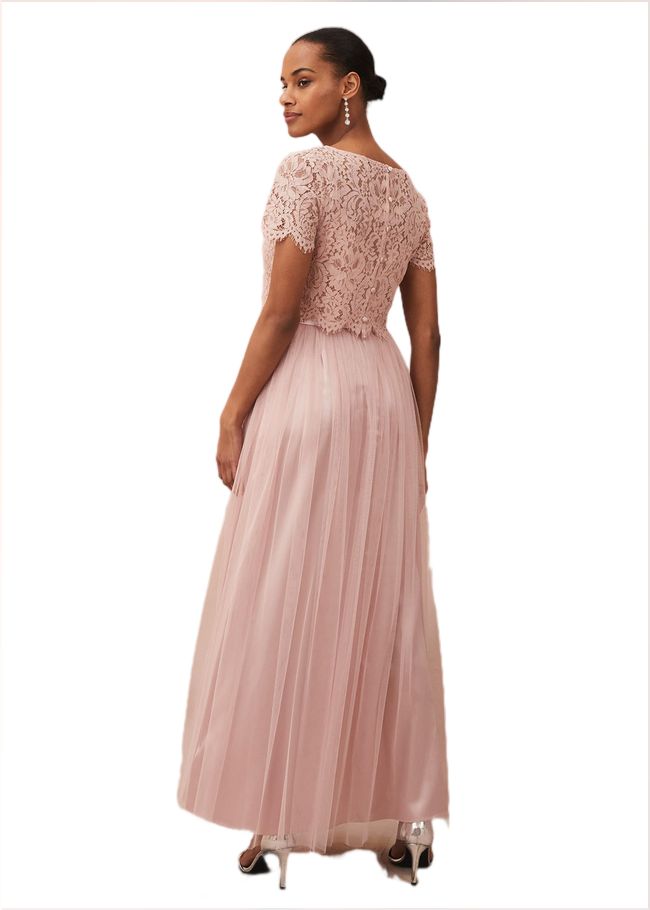  Kiera Lace Tulle Maxi Dress Petal 208727313