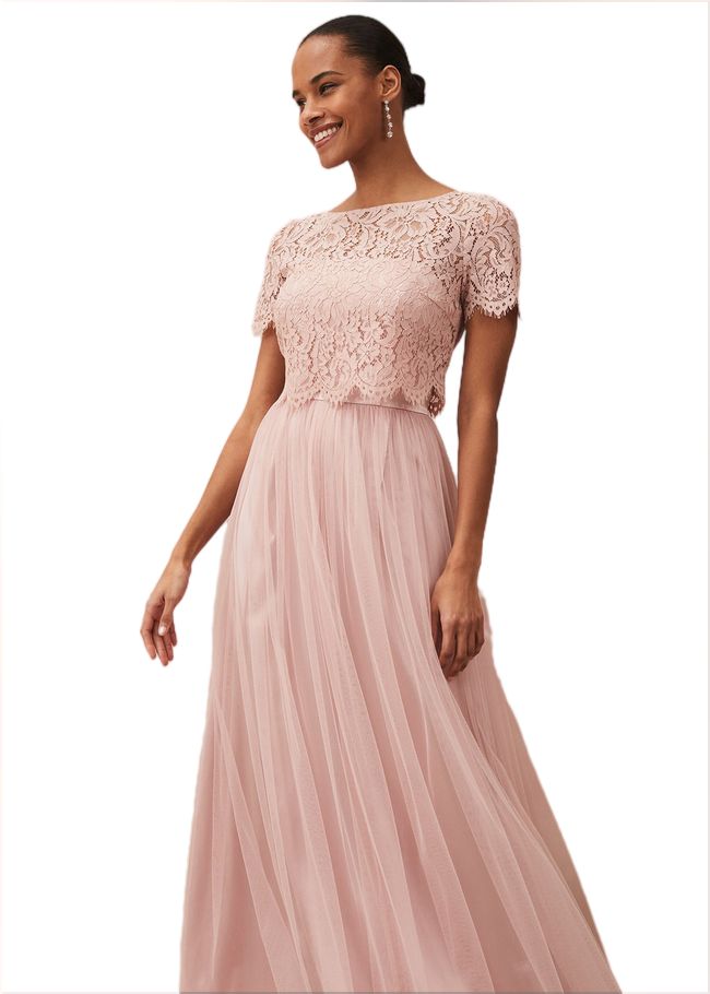  Kiera Lace Tulle Maxi Dress Petal 208727313