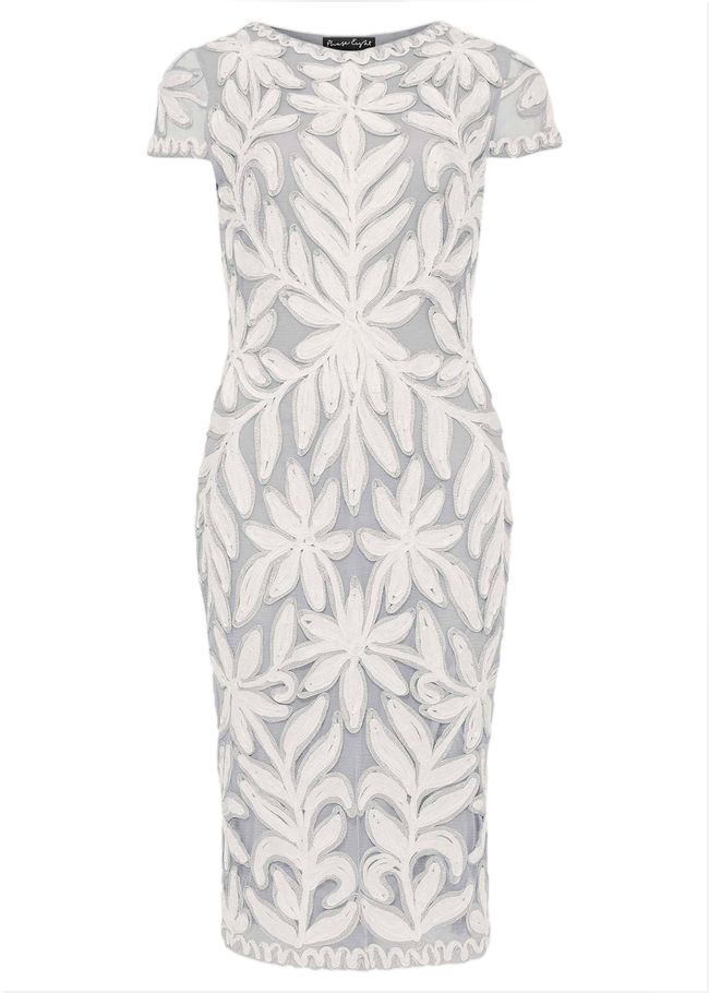  Isobel Tapework Lace Fitted Dress Mineral/ Ivory 208933927