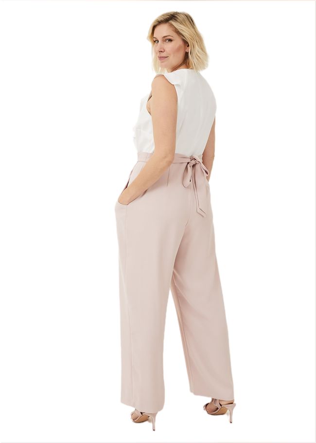  Linda Frill Jumpsuit Ivory/ Antique Rose 209041870