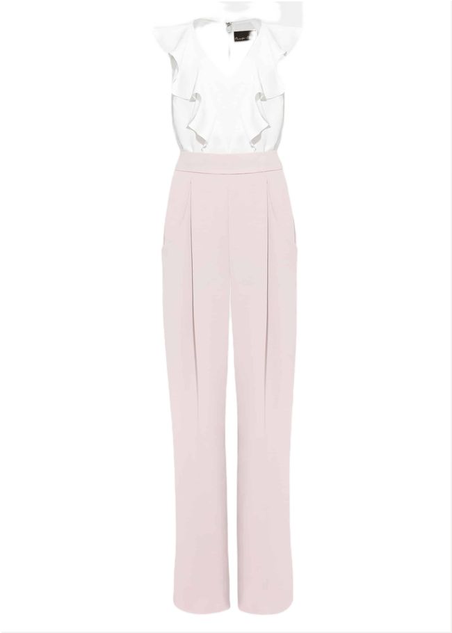  Linda Frill Jumpsuit Ivory/ Antique Rose 209041870