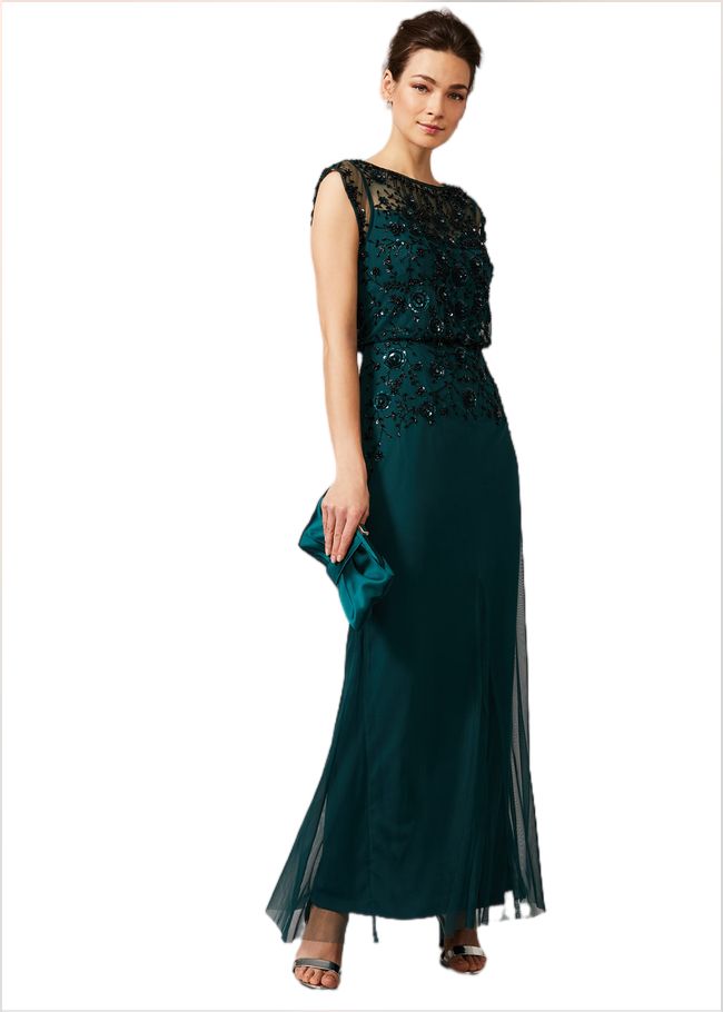  Elan Sequinned Dress Jade 209147452