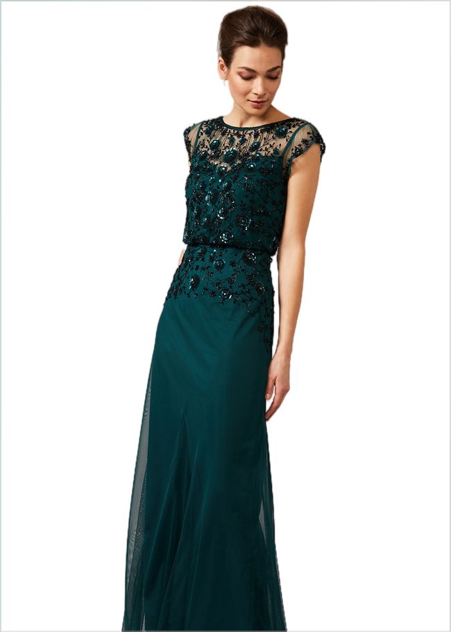  Elan Sequinned Dress Jade 209147452