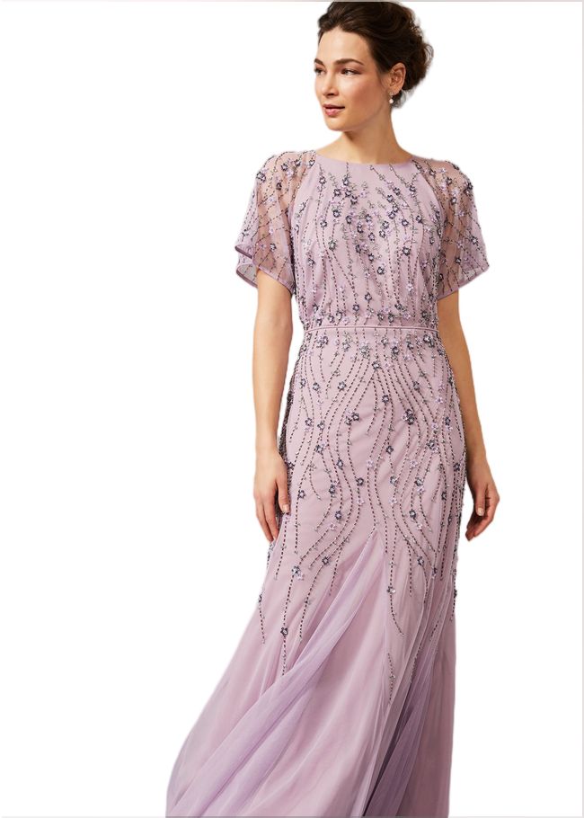  Florisa Embellished Dress Pale Lavender 209150766