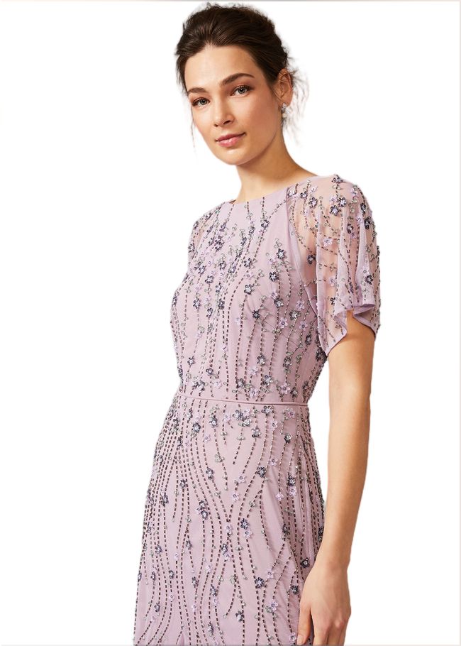  Florisa Embellished Dress Pale Lavender 209150766