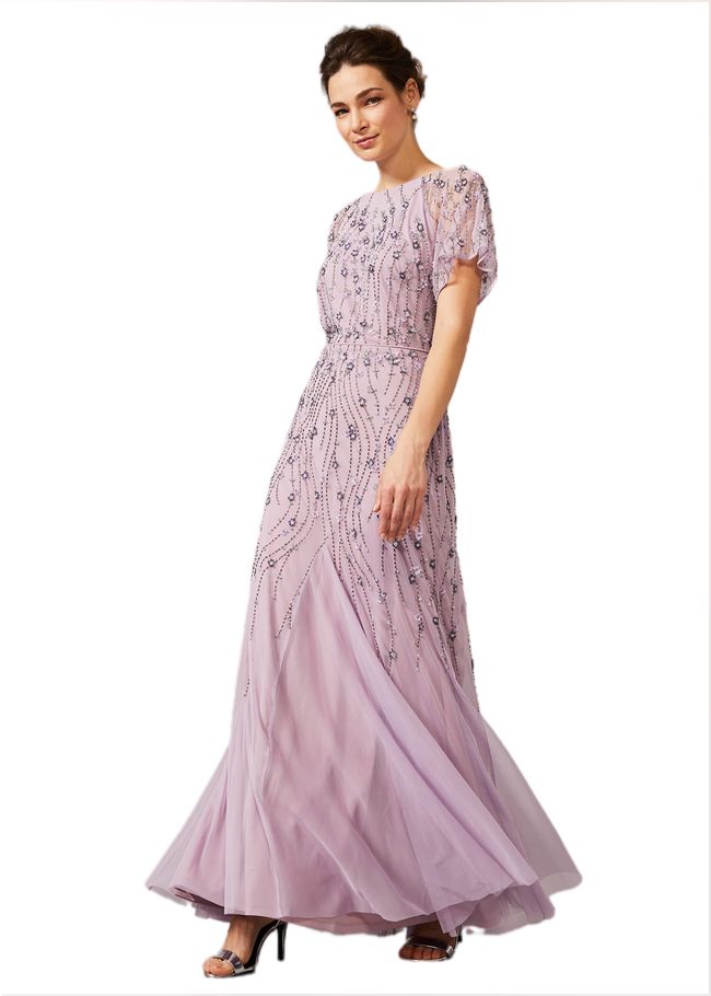  Florisa Embellished Dress Pale Lavender 209150766