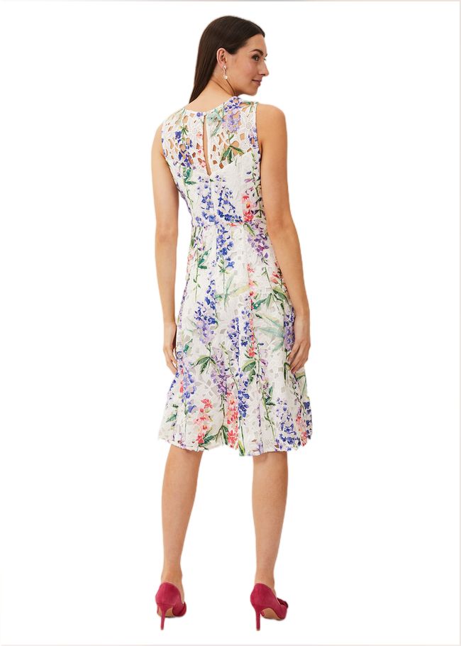  Lonnie Floral Fit And Flare Dress Ivory/Multi 209196931