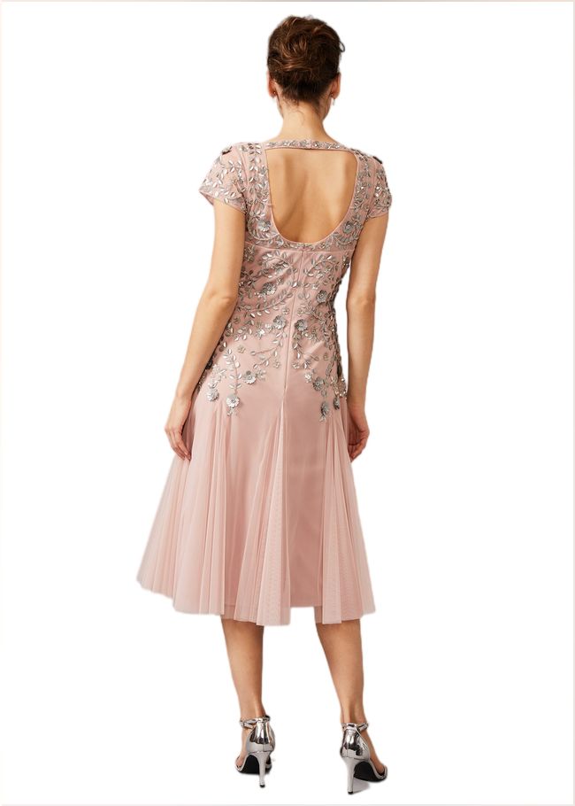  Celia Embellished Tulle Dress Pale Pink 209239785