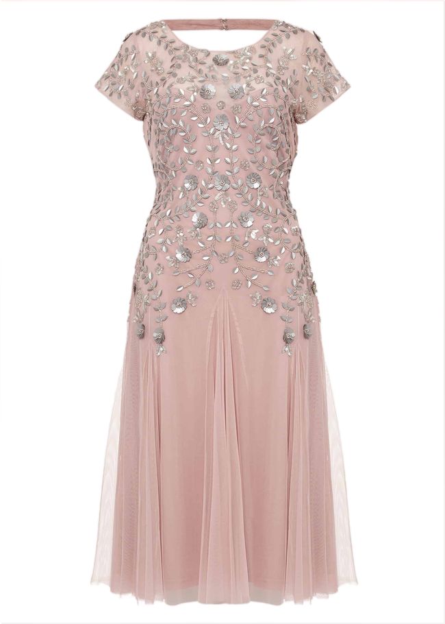  Celia Embellished Tulle Dress Pale Pink 209239785