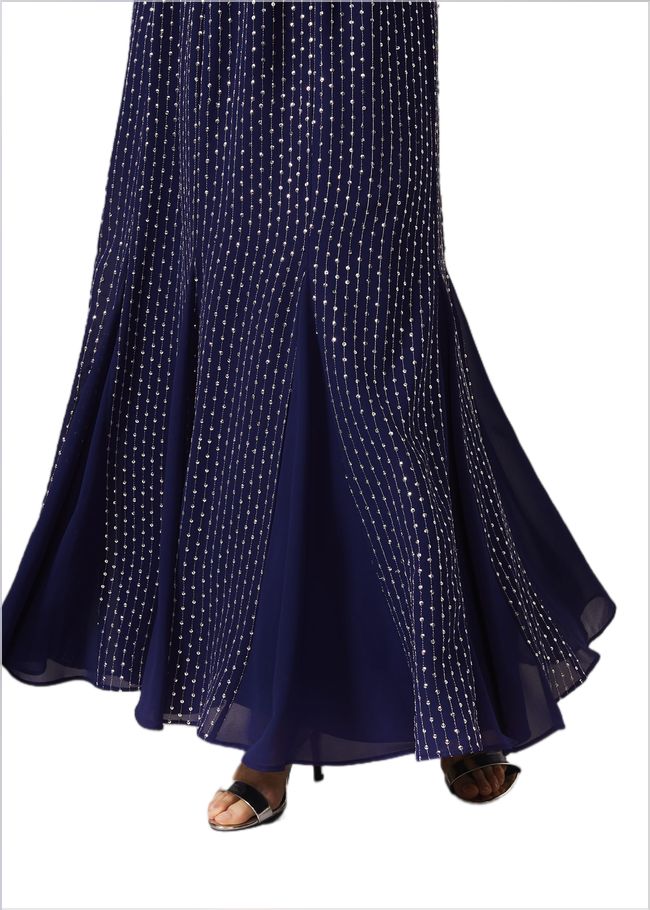  Pippa Embellished Blouson Dress Cobalt 209347751