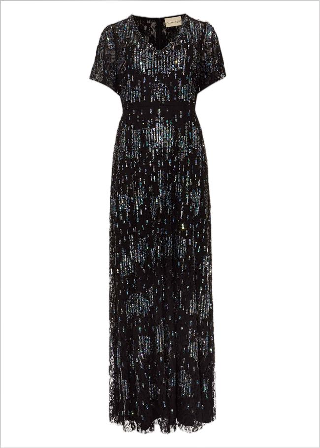  Clarabelle Sequin Embelished Maxi Dress Black/Multi 209498492