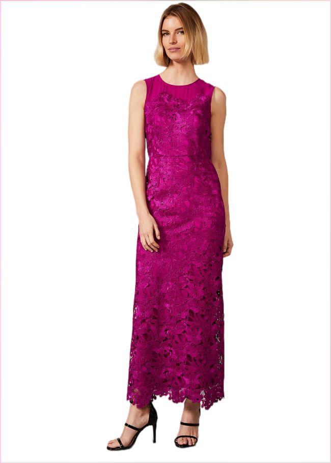  Bessie Lace Maxi Dress Fuchsia 209621315