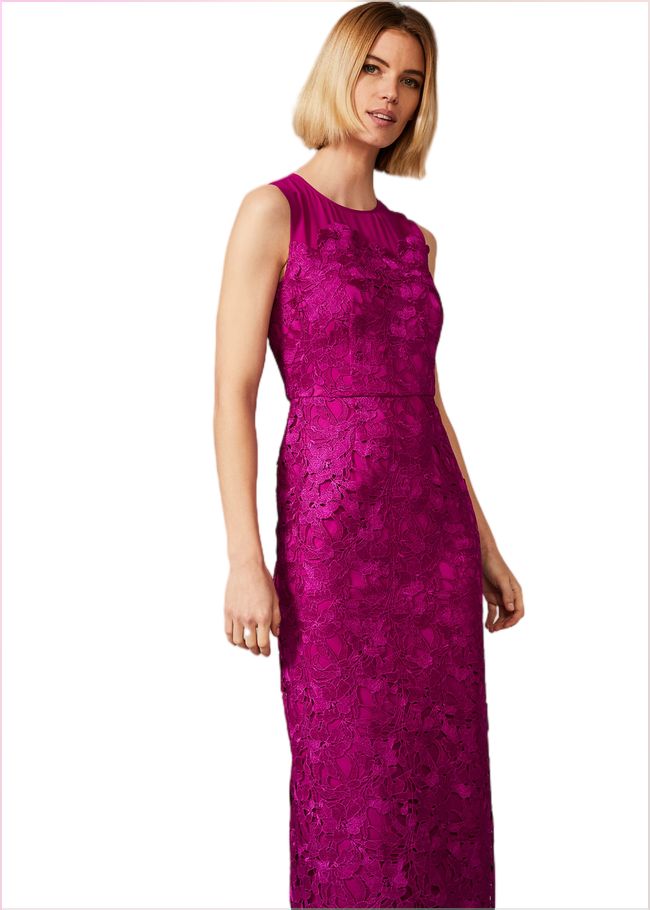  Bessie Lace Maxi Dress Fuchsia 209621315