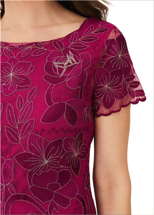  Nessa Embroidered Dress Fuchsia 209693315