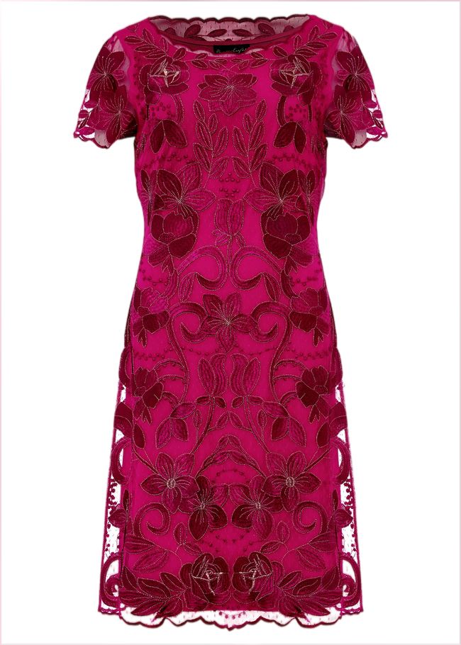  Nessa Embroidered Dress Fuchsia 209693315