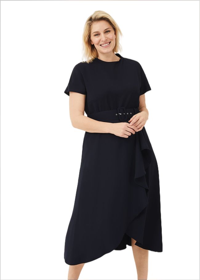  Mylee Belted Dress Navy 209935351