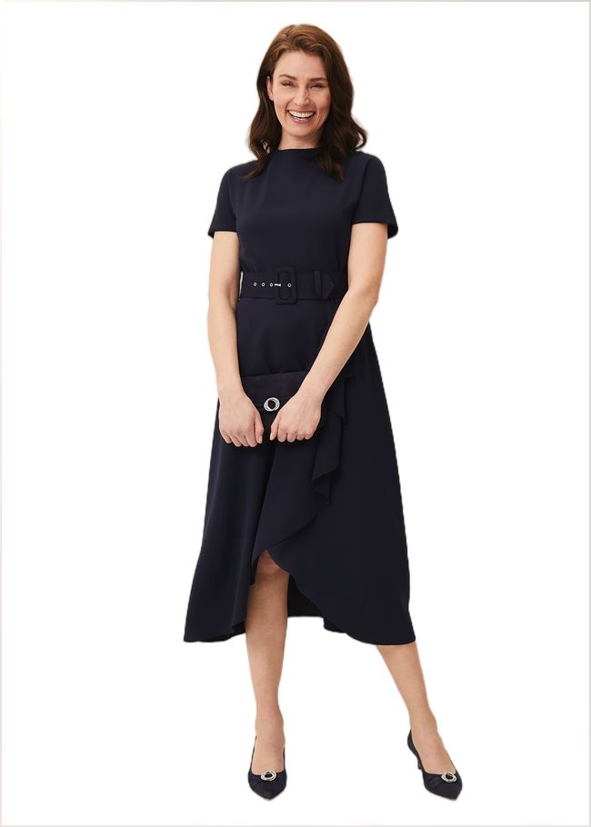  Mylee Belted Dress Navy 209935351