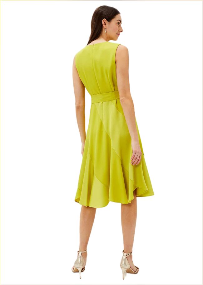  Philis Panelled Dress Lime 220009967