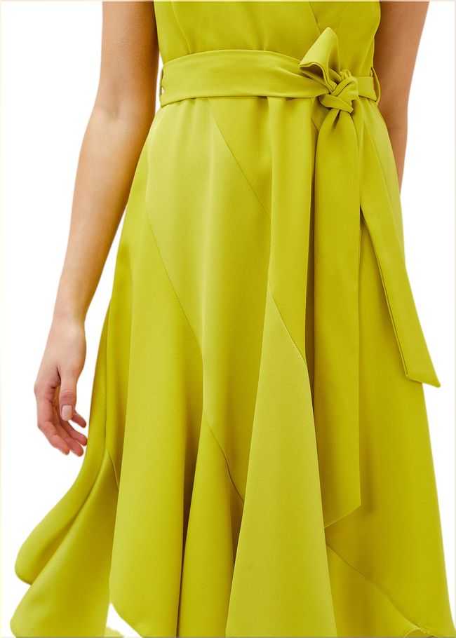  Philis Panelled Dress Lime 220009967