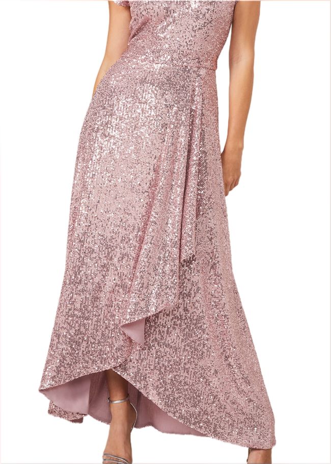  Kendra Sequin Maxi Dress Rose/Quartz 220033122