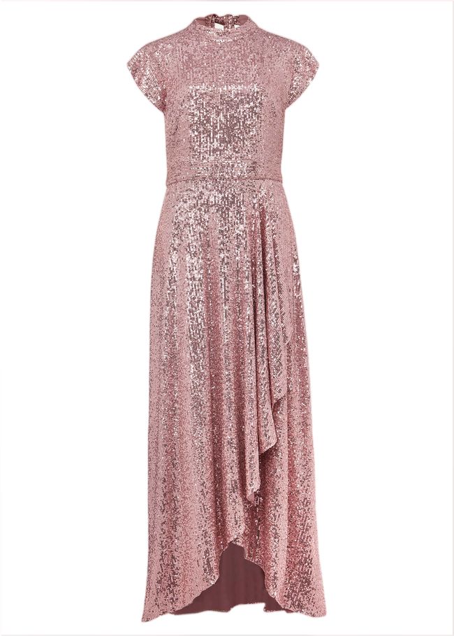  Kendra Sequin Maxi Dress Rose/Quartz 220033122