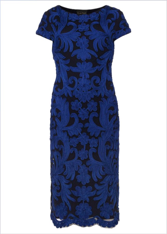  Saphy Tapework Dress Navy/Cobalt 220042017