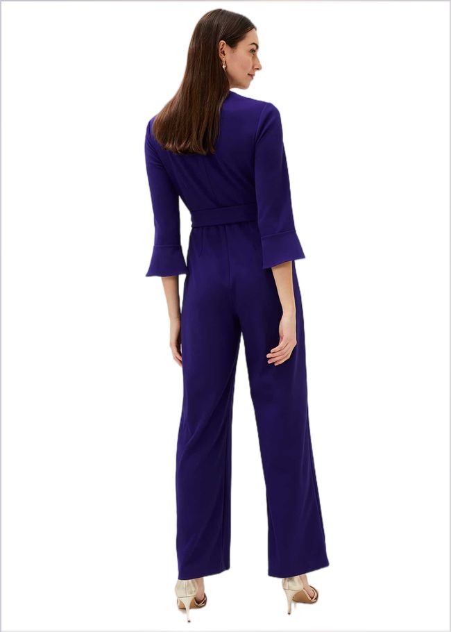  Eydie Fluted Sleeve Jumpsuit Royal Blue 220049619