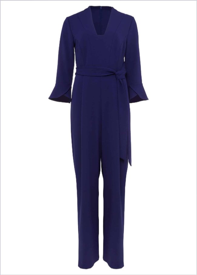  Eydie Fluted Sleeve Jumpsuit Royal Blue 220049619