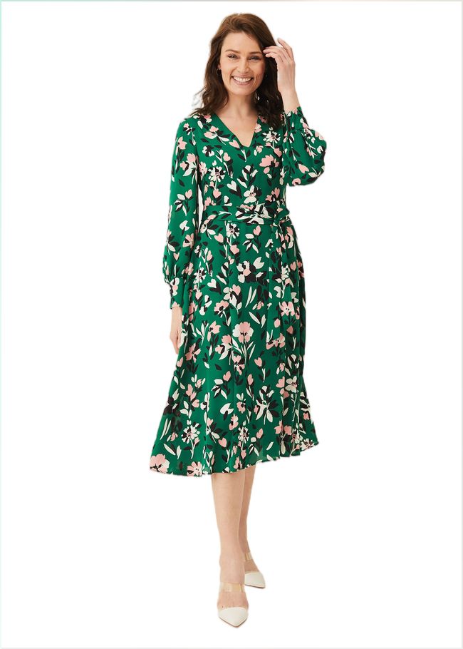  Emmy Floral Dress Jade/Multi 220226437