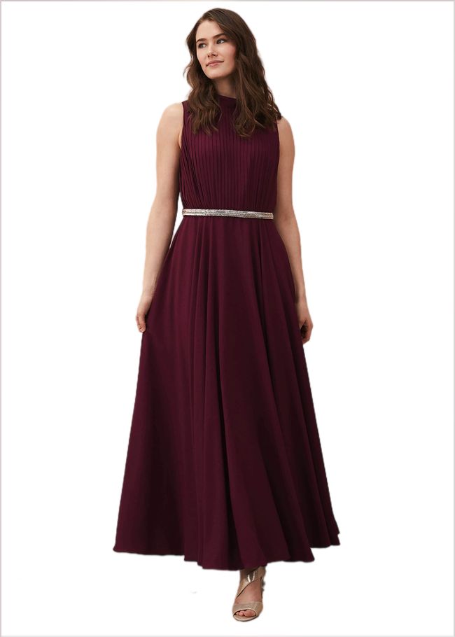  Nicola Maxi Dress Berry 220353720