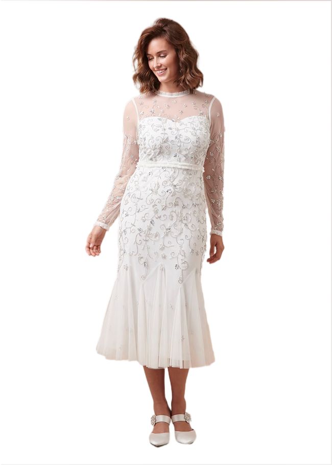  Annie Embellished Wedding Dress Ivory 220391106