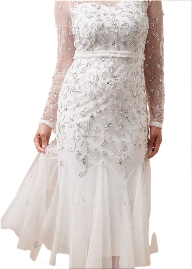  Annie Embellished Wedding Dress Ivory 220391106