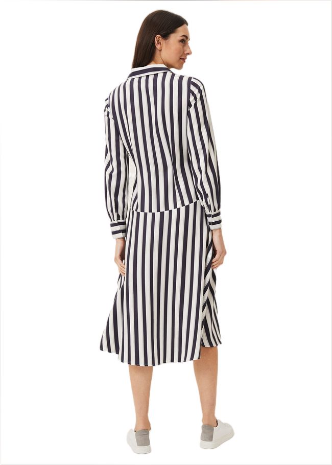  Dasha Stripe Dress Navy/Ivory 220426287