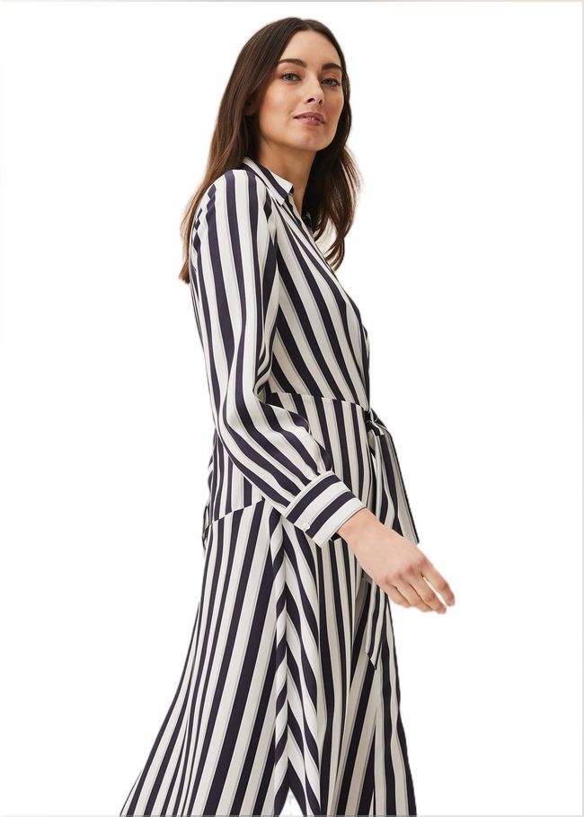  Dasha Stripe Dress Navy/Ivory 220426287