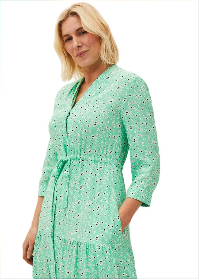  Diana Floral Midi Dress Green 220427693