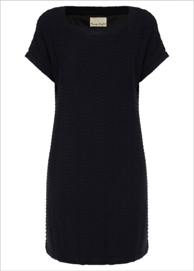  Starla Textured Tunic Dress Navy 220457351